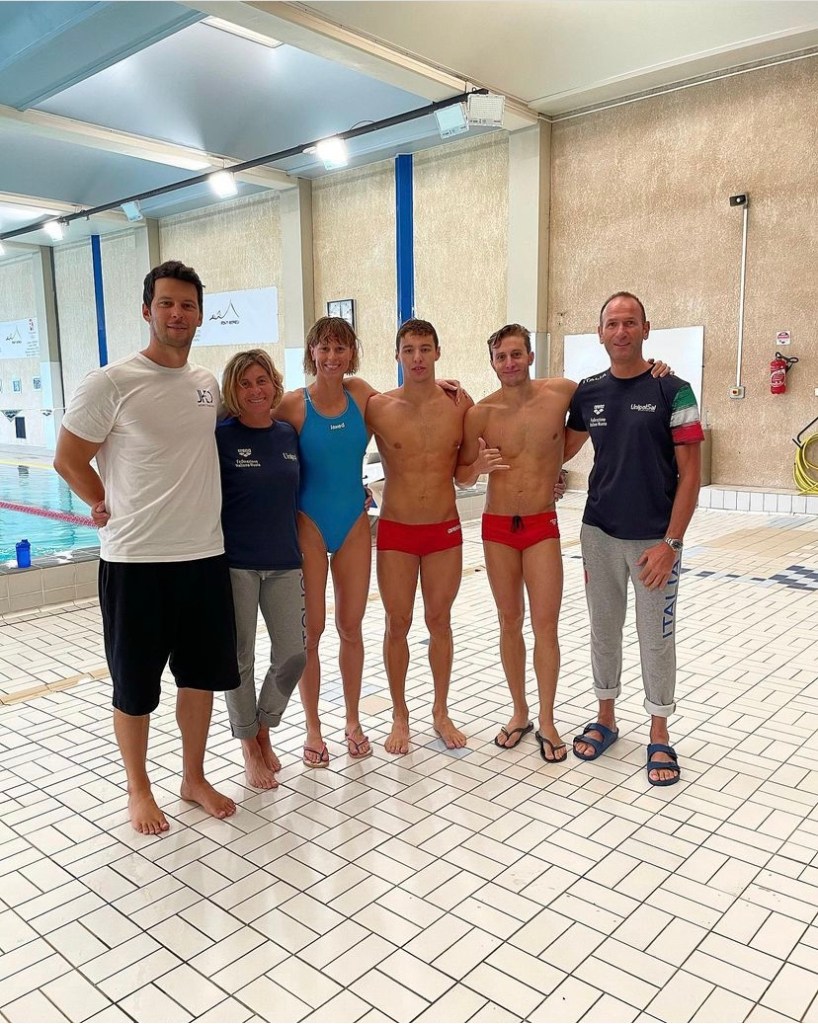 Team nuoto italiano foto di Federica Pellegrini