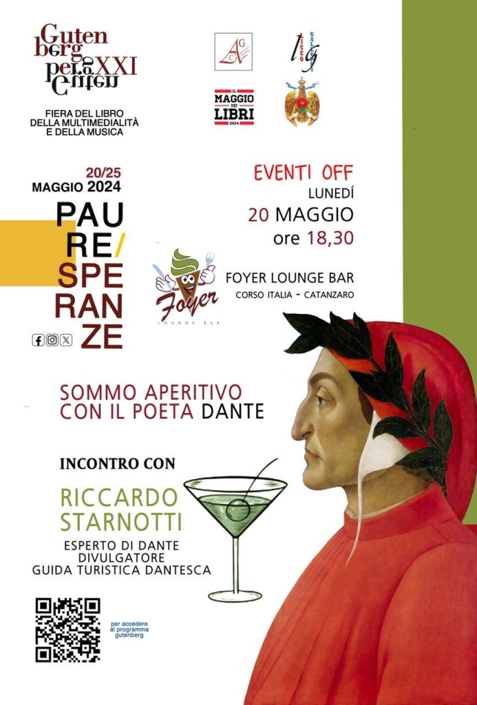 Aperitivo con Dante incontro con Riccardo Starnotti eventioff Gutenberg 2024